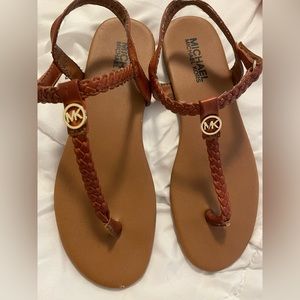 Girls Michael Kors Leather Sandals